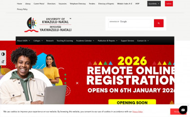 ukzn.ac.za screenshot