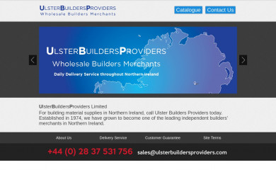 ulsterbuildersproviders.com screenshot