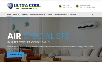 ultracoolair.com.au screenshot
