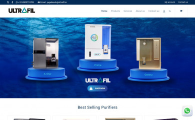 ultrafil.in screenshot