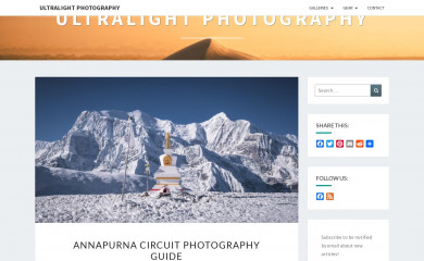 ultralightphotography.net screenshot