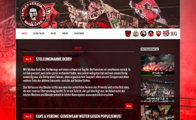 ultras-leverkusen.de screenshot