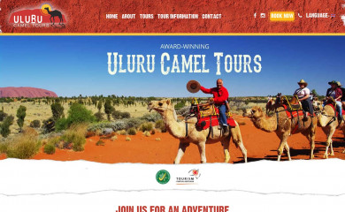 ulurucameltours.com.au screenshot