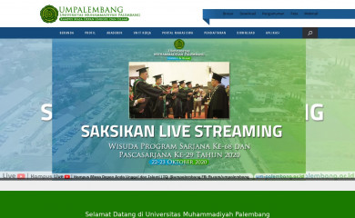 um-palembang.ac.id screenshot