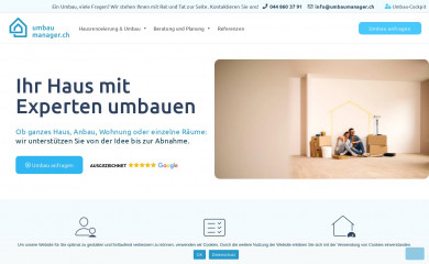 umbaumanager.ch screenshot