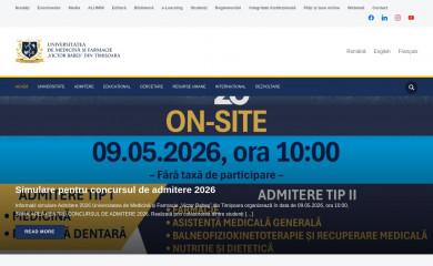 umft.ro screenshot