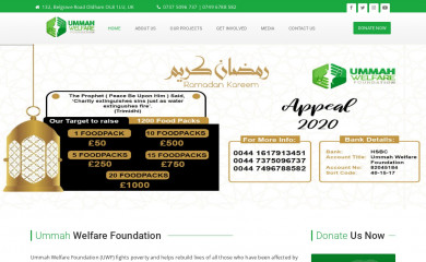 ummahwelfarefoundation.org.uk screenshot