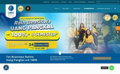 umn.ac.id screenshot