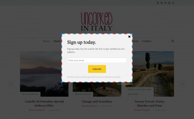 uncorkedinitaly.com screenshot