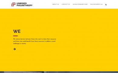 unboxedphilanthropy.com screenshot