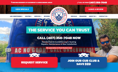 underwoodac.com screenshot