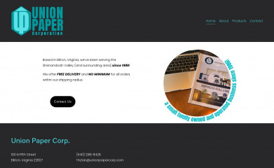 unionpapercorp.com screenshot