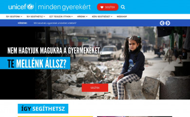 unicef.hu screenshot
