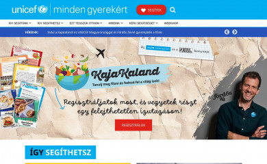 unicef.hu screenshot