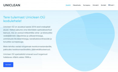 uniclean.ee screenshot