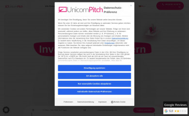 unicornpitch.com screenshot