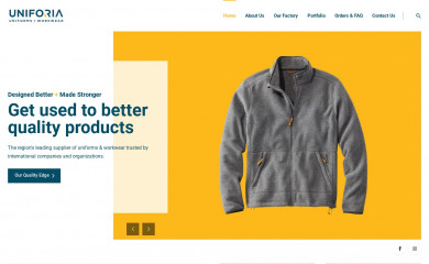 uniforia.com screenshot