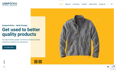 uniforia.com screenshot