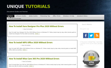 http://unique-tutorials.info screenshot