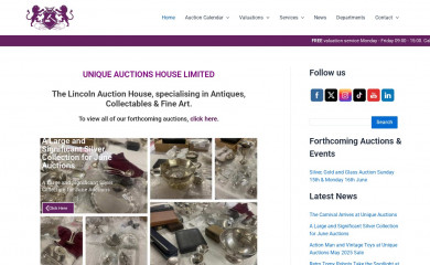 unique-auctions.com screenshot