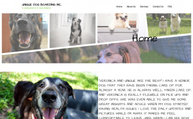 uniquedogboarding.com screenshot