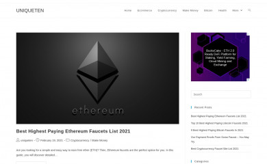 uniqueten.net screenshot