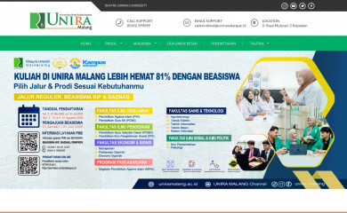 uniramalang.ac.id screenshot