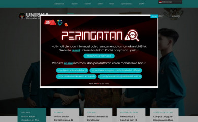 uniska-kediri.ac.id screenshot