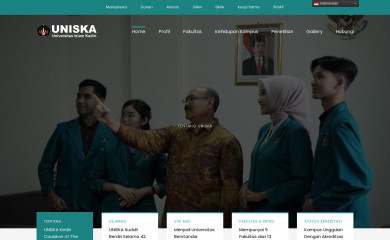 uniska-kediri.ac.id screenshot