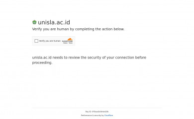 unisla.ac.id screenshot