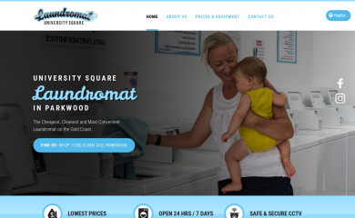 unisquarelaundromat.com.au screenshot