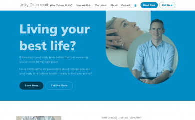 unityosteopathy.co.nz screenshot