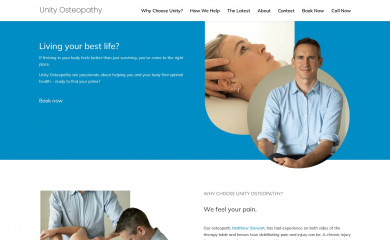 unityosteopathy.co.nz screenshot