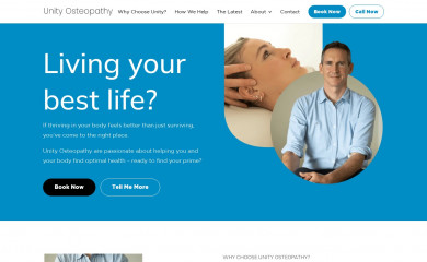 unityosteopathy.co.nz screenshot
