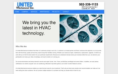 unitedmechanicalinc.com screenshot