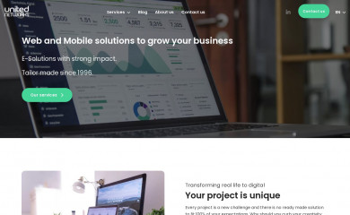unitednetworks.be screenshot