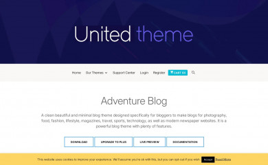 Adventure Blog screenshot