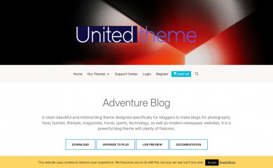 Adventure Blog screenshot