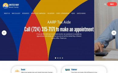 unitedwaybeaver.org screenshot