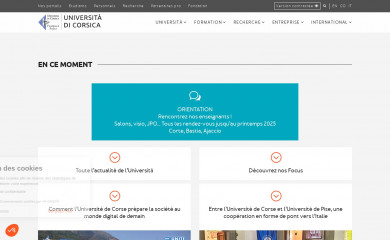 univ-corse.fr screenshot