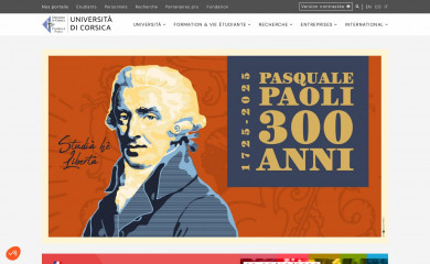 univ-corse.fr screenshot