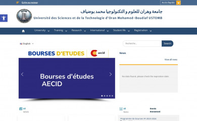univ-usto.dz screenshot
