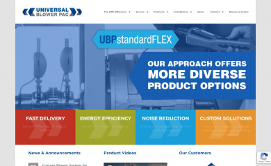 universalblowerpac.com screenshot