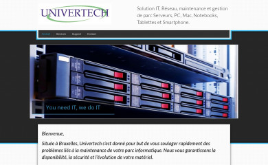 univertech.be screenshot