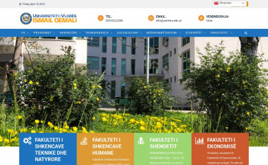 univlora.edu.al screenshot
