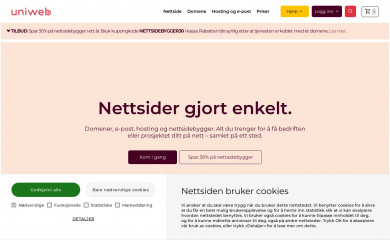 uniweb.no screenshot