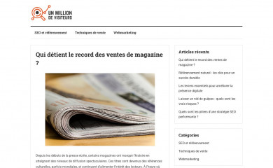 unmilliondevisiteurs.com screenshot