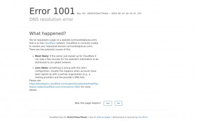 untraveledplaces.com screenshot