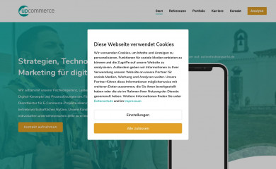 https://upcommerce.de/ screenshot