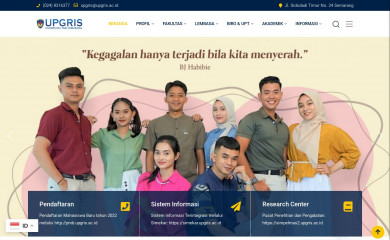 upgris.ac.id screenshot